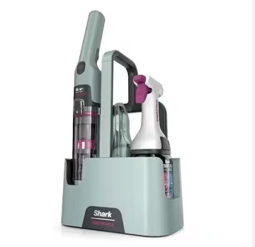 Shark StainForce Portable Cordless Spot and Stain Cleaner for Upholstery and Carpet in Hawaiian Gray - Lot 67JF