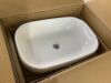 Glacier Bay 22 in. Ceramic Rectangular Vessel Bathroom Sink in White - Thumbnail 1