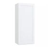 Hampton Bay Courtland 18 in. W x 12 in. D x 42 in. H Assembled Shaker Wall Kitchen Cabinet in Polar White - Thumbnail 1