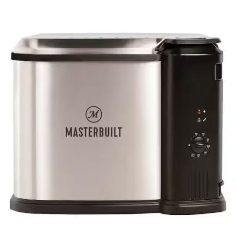 Masterbuilt 10 Liter XL Electric Fryer, Boiler, Steamer in Silver - Lot 845JF