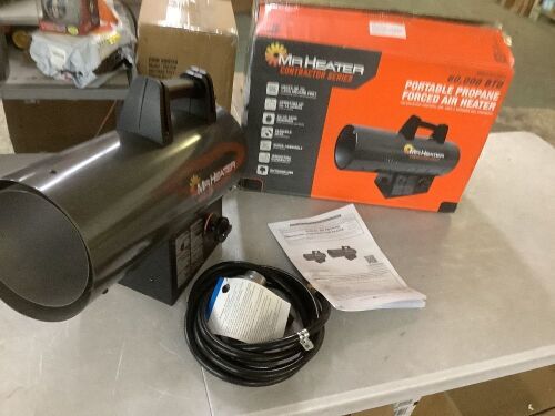 Mr. Heater Contractor Series 60,000 BTU Forced Air Propane Outdoor Space Heater with 10 ft. Hose and Regulator - Lot 851JF