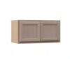 Hampton Bay Recessed Panel 30 in. W x 12 in. D x 15 in. H Assembled Wall Bridge Cabinet in Unfinished - Thumbnail 1
