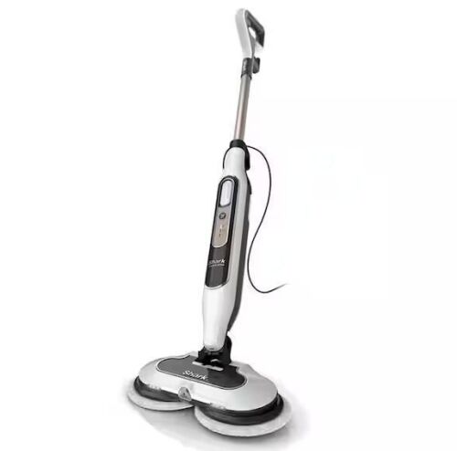 Shark Steam and Scrub Corded Steam Mop and Cleaner for Hard Floors White with Steam Blaster Technology - No Scrub Pads - Lot 883JF