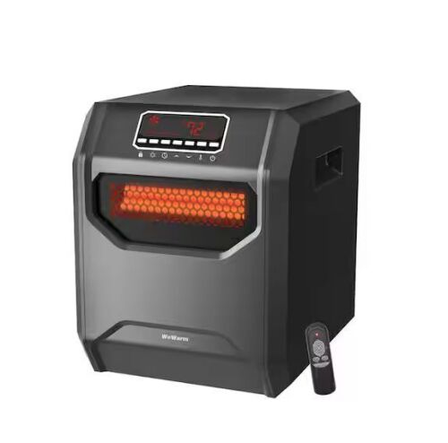 WeWarm Electric 6 Element Infrared Space Heater Black Plastic - Lot 886JF