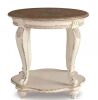 Signature DESIGN BY ASHLEY Realyn 26 in. 2-Toned Round Wood End Table - Small Blemish on Edge - Thumbnail 1