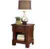 Aspen 1 Drawer Cherry Night Stand, 22 in. x 18 in. x 24 in. - Thumbnail 1