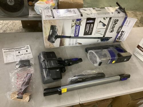 Shark Pet Bagless Cordless Washable Filter Stick Vacuum, XL Dust Cup, LED Lights, Removable Handheld, 40min Runtime in Gray - Lot 901JF