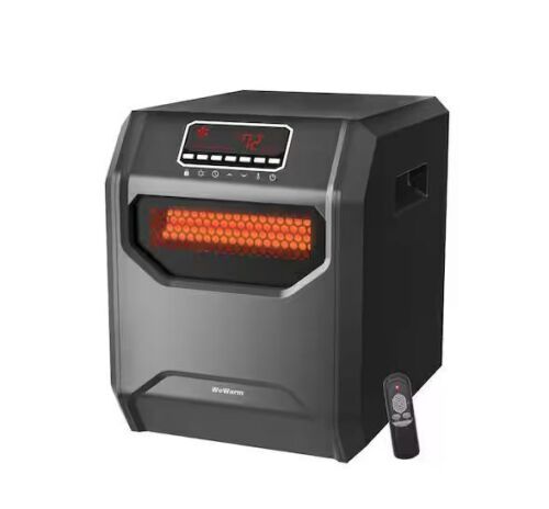 WeWarm Electric 6 Element Infrared Space Heater Black Plastic - Lot 902JF