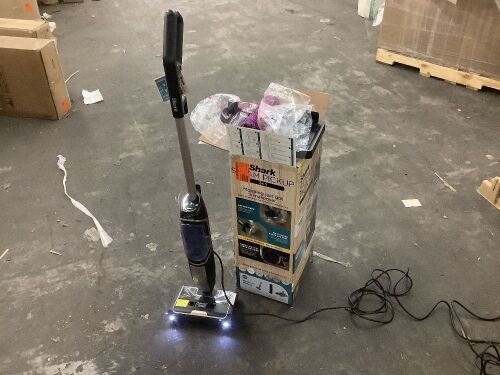 Shark Steam Pickup 3-in-1 Corded Steam Mop for Hardwood, Tile, Stone and Laminate in Black with Storage Tray, Self Cleans - Lot 903JF