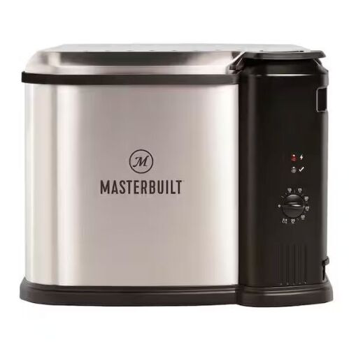 Masterbuilt 10 Liter XL Electric Fryer, Boiler, Steamer in Silver - Lot 918JF