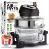 GRANITESTONE 16 Qt. Black Oil-less Air Fryer with Built-In Timer - Thumbnail 1