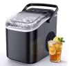 EUHOMY 8.5 in. 26 lb. Bullet-Shaped Countertop Portable Ice Maker in Gray with 2-Ice Sizes, 6 min/8-Pieces, Auto-Cleaning - Thumbnail 1