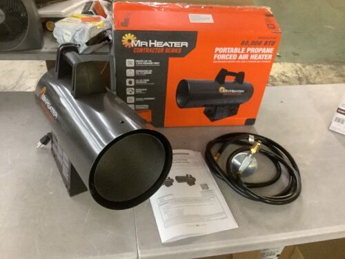 Mr. Heater Contractor Series 60,000 BTU Forced Air Propane Outdoor Space Heater with 10 ft. Hose and Regulator - Lot 944JF