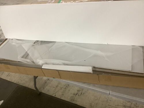 8-Cube Bookshelf, 13.5in Storage Display w/ Removable Panels, Customizable - Lot 248