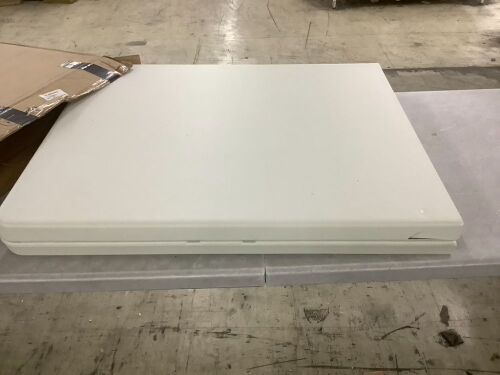 Portable Folding Plastic Dining Table w/ Handle, Lock - 6ft - Lot 654