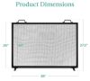 Single Panel Mesh Fireplace Screen - Thumbnail 4