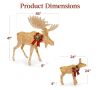 2 Piece Outdoor Moose Family - Thumbnail 4
