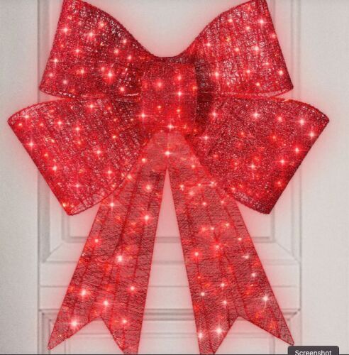 Pre-Lit Large Christmas Bow