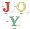 3 Piece 3D Lighted Christmas JOY Yard Decoration - Thumbnail 3
