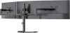 Triple Monitor Stand, Free Standing Three LCD Monitor Fully Adjustable Desk Mount Fits 3 Screens up to 27 inch, 22 lbs Weight Capacity per Arm - Thumbnail 1