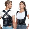 Back Brace Posture Corrector for Women and Men with Spine Vertical Alignment System, Lower Back Pain Relief, Back Straighter Instant Posture Corrector - Scoliosis - Thumbnail 1