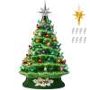 Pre-Lit Ceramic Tabletop Christmas Tree with Lights- 15in - Thumbnail 1