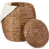 Multipurpose Hyacinth Storage Tote Basket - Thumbnail 1