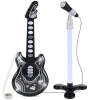Kids Pretend Play Guitar Musical Instrument Toy w/ Microphone, Stand - 19in - Thumbnail 1