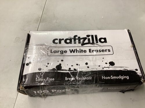 Craftzilla Large White Erasers - Lot 6854