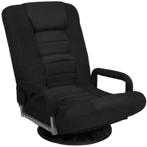 Gaming Floor Chair w/ 360-Degree Swivel, Armrest, Adjustable Backrest - Lot 6878