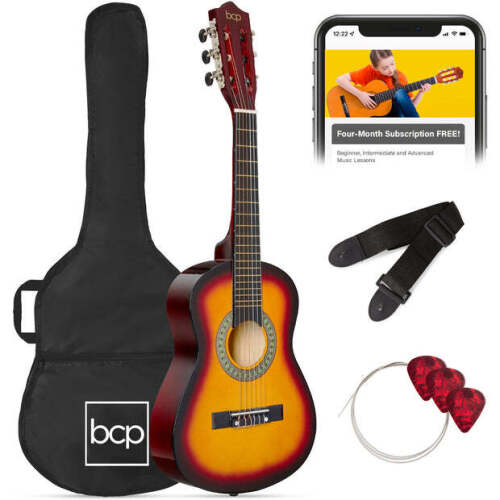 Kids Acoustic Guitar Beginner Starter Kit w/ Carrying Case - 30in - Lot 6891
