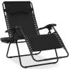 Oversized Reclining Zero Gravity Chair Lounger w/ Cup Holder, Pillow - Thumbnail 1