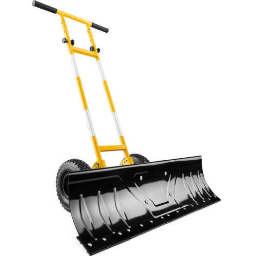 Galvanized Blade 2-Wheel Snow Pusher w/ Adjustable Handle - 36in - Lot 6934