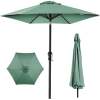 Outdoor Steel Market Patio Umbrella Decoration w/ Tilt, Crank Lift - 10ft - Thumbnail 1