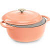 Cast-Iron Dutch Oven Kitchen Cookware w/ Enamel, Handles - 6qt - Thumbnail 1