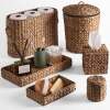 6-Piece Water Hyacinth Bathroom Set - Thumbnail 1