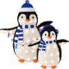 2pc Lighted Pop-Up Penguin Family Christmas Decoration w/ 150 Lights - 3ft - Thumbnail 1