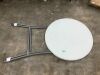 Bar Height Folding Table Indoor Outdoor Accessory w/ Thick Table Top - 32in - Thumbnail 2
