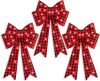 Set of 3 Bows Pre-Lit Christmas Bow Decoration, Indoor/Outdoor LED Holiday Décor w/ 30 Lights, Outdoor Battery Box, Timer, 8 Light Functions - Thumbnail 1