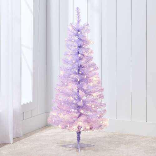 Prelit Colorful Mini Spruce Christmas Tree w/ LED Lights - 4ft - Lot 7069
