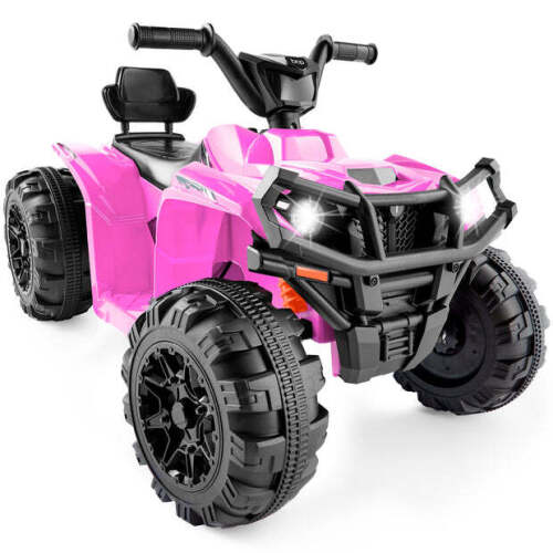 12V Kids Ride-On 4-Wheeler Quad ATV Car w/ 2.4mph Max, Bluetooth, Headlights - Lot 10002