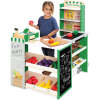 Kids Pretend Play Grocery Store Supermarket Toy Set w/ Accessories - Thumbnail 1