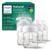 Natural Glass Baby Bottles with Natural Response Nipples (Slow Flow, Flow 2), 4oz, 4-Pack - Thumbnail 1