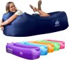 Wekapo Inflatable Lounger Air Sofa Hammock-Portable, Water Proof& Anti-Air Leaking Design-Ideal Couch for Backyard Lakeside Beach Traveling Camping Picnics & Music Festivals Camping Compression Sacks - Thumbnail 1
