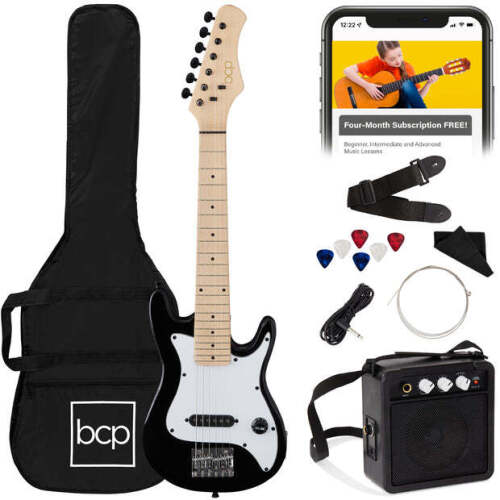 Kids Electric Guitar Beginner Starter Kit w/ 5W Amplifier - 30 in - Lot 10034