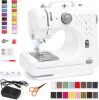 Compact Sewing Machine, 42-Piece Beginners Kit, Multifunctional Portable 6V for Beginner w/ 12 Stitch Patterns, Light, Foot Pedal, Storage Drawer - Thumbnail 1