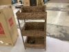 3-Tier Water Hyacinth Rolling Utility Cart w/ Weaved Baskets - Thumbnail 2