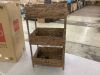 3-Tier Water Hyacinth Rolling Utility Cart w/ Weaved Baskets - Thumbnail 3