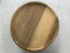 Lot of (5) Round Wooden Decorative Serving Tray 13.8 Inch - Thumbnail 3