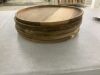 Lot of (5) Round Wooden Decorative Serving Tray 13.8 Inch - Thumbnail 2